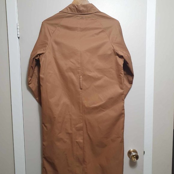 Frank and Oak Water Repellent Belted Trench Coat - XS - Tan/Brown - Picture 3 of 5